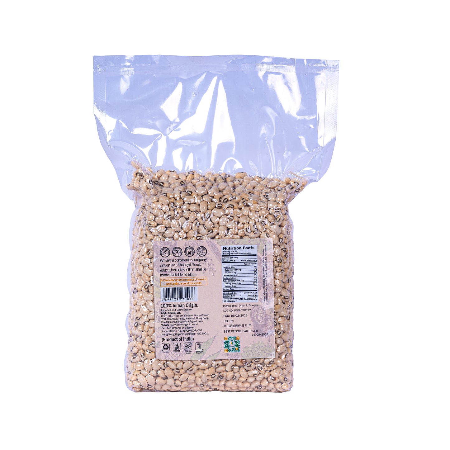 230038 Organic Cowpea