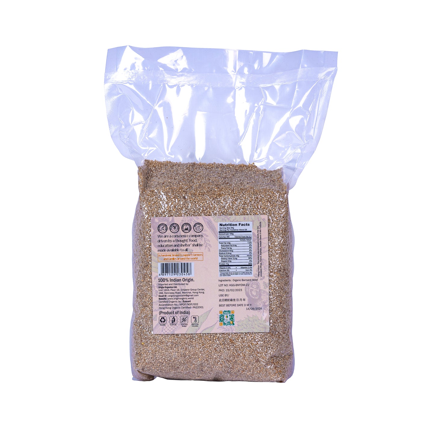 230458 Organic Barnyard Millet