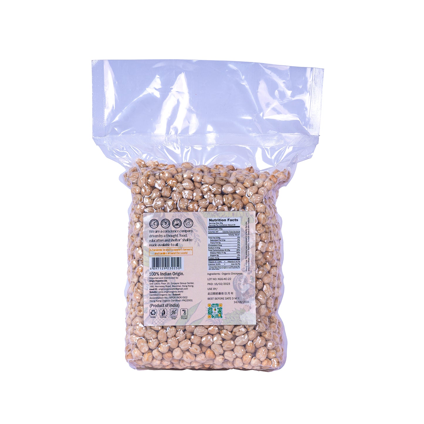 230250 Organic Kabuli Chana