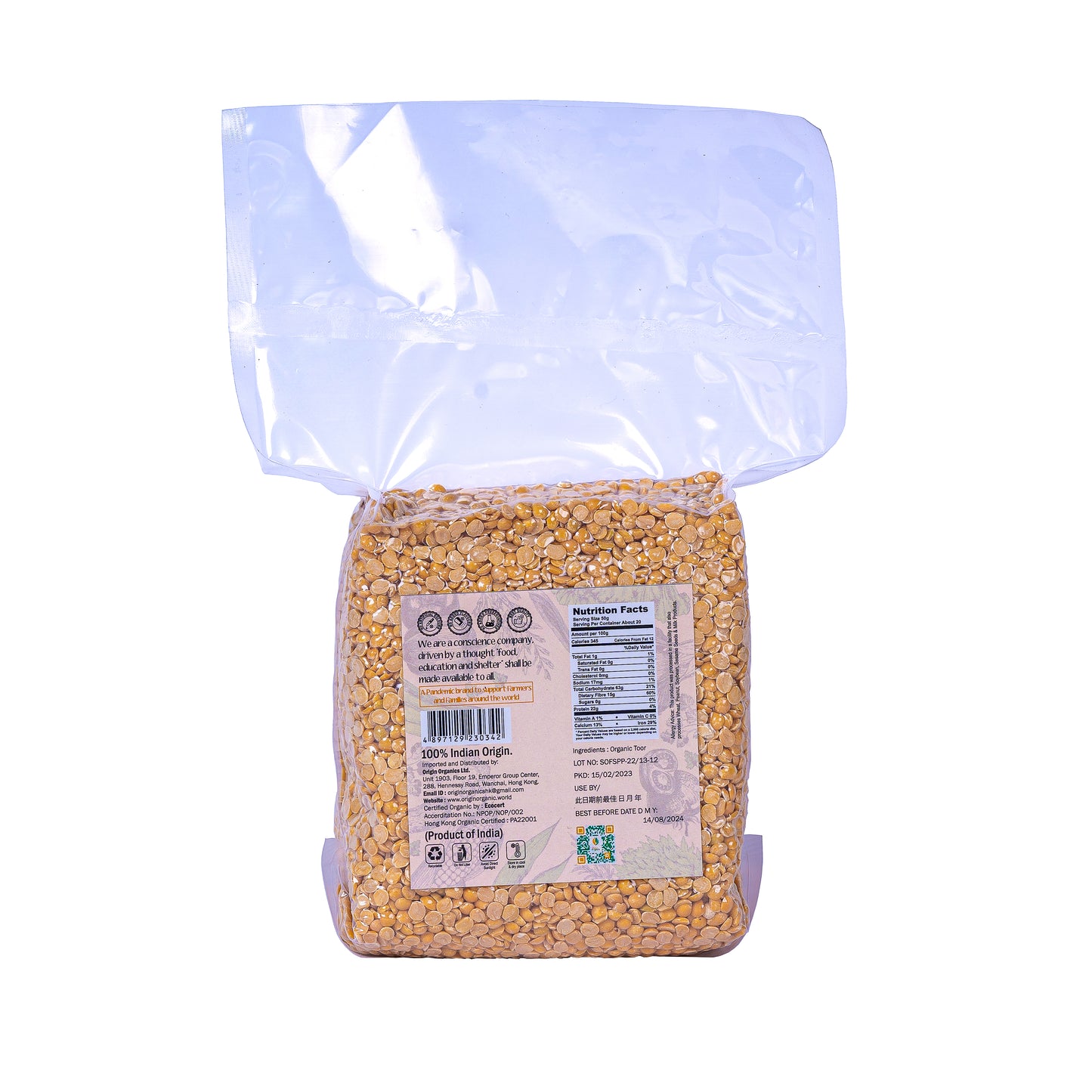 230342 Organic Toor Dal